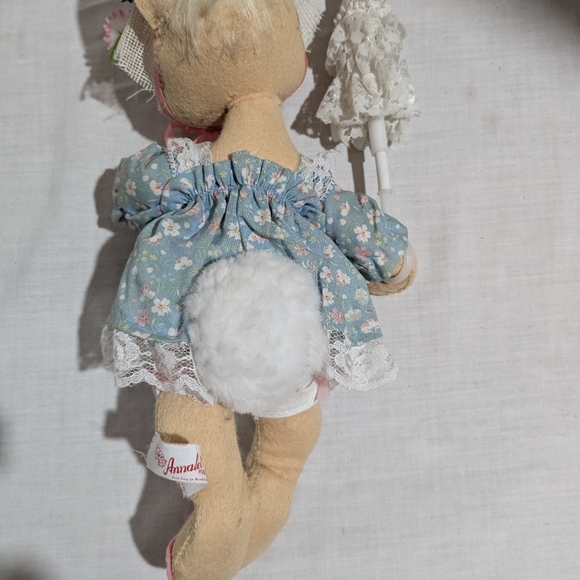 Annalee Easter Bunny Rabbit couple Dolls VTG 1988 Mobilitee - Picture 13 of 16